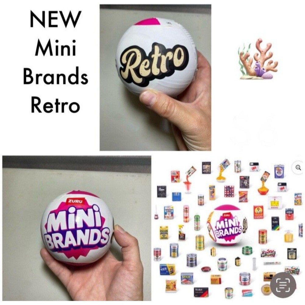 Zuru Mini Brands Retro Series 1 Mystery Capsule New Sealed